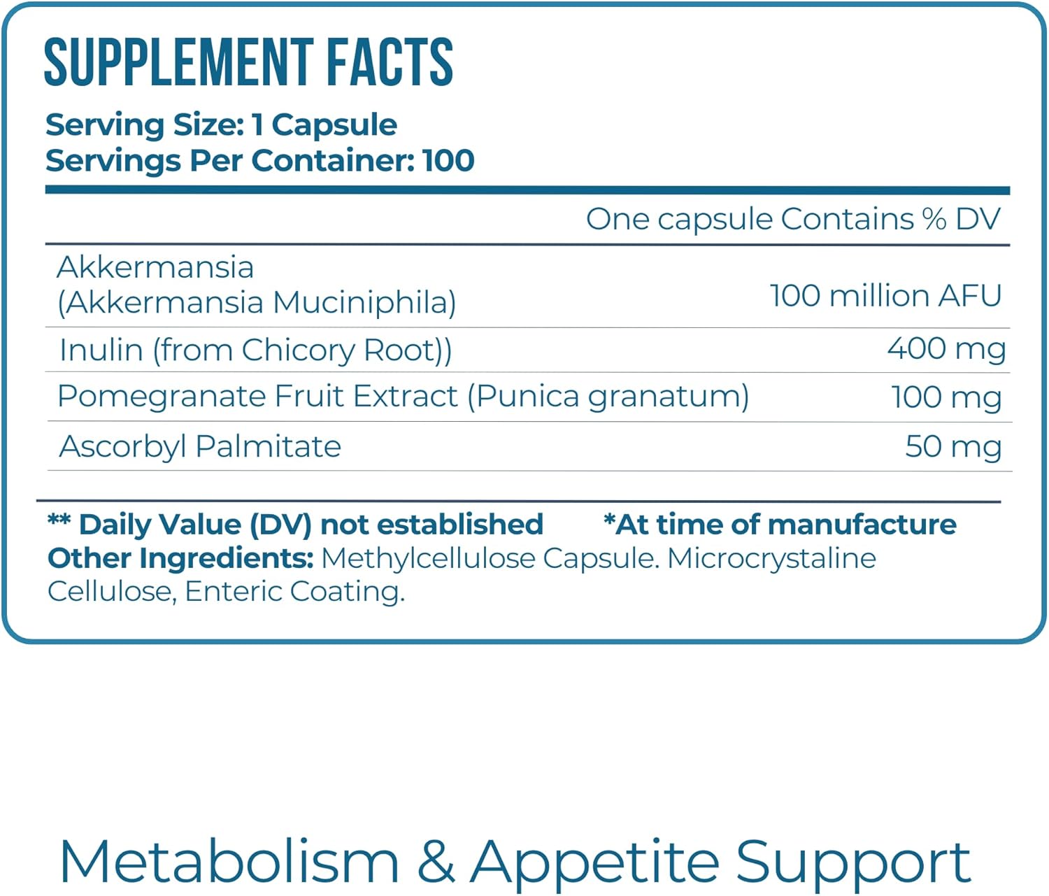 Vitamo Akkermansia Muciniphila Probiotic Supplement  for Weight Loss Support - Metabolic & Digestive Health